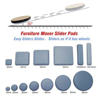 Chair Pads Floor Protector Rubber Feet Furniture Legs Table Felt Pad Seat Self-Adhesive Easy Move Heavy Furnitures Slider Glides Furniture Protectors