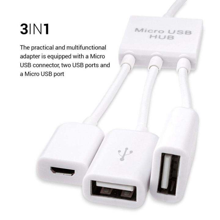 micro-usb-otg-hubอะแดปเตอร์สำหรับสมาร์ทโฟน-แท็บเล็ตไมโครusb-usb-splitterสำหรับapple-samsung-lenovo