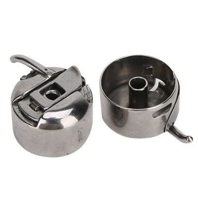 2Pcs Metal Reverse Bobbin Case Shell Sewing Accessories Sewing Machine Bed For 15-88 15k88 15-90 15-91 Spine Supporters