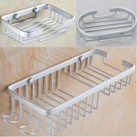 Aluminum Bathroom Accessories Storage Shampoo Box Soap Dishes Extended Soap Net Storage Rack Oval Drain Rack