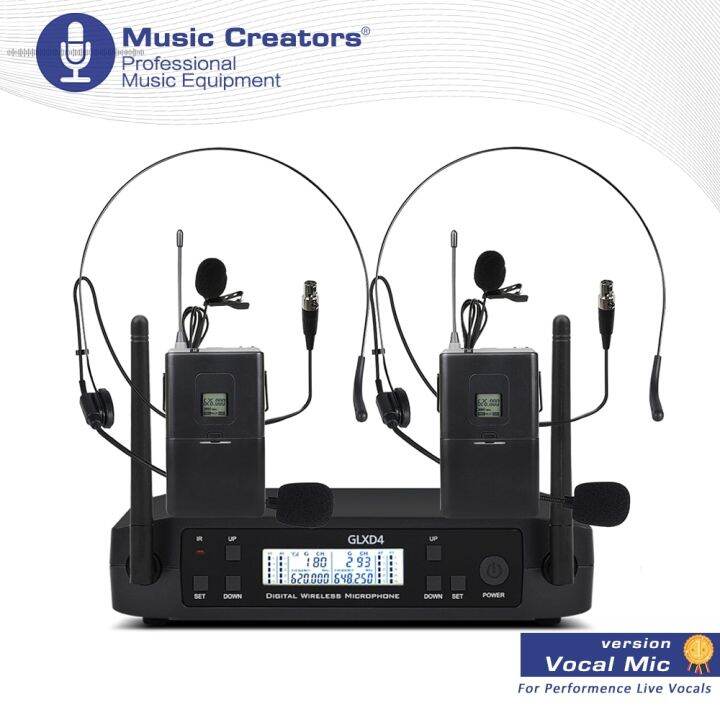 GLXD4 GLXD24 Wireless Microphone Professional UHF Dual System Handheld