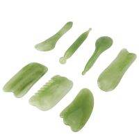 HIDORO GUAIP SPA Women Face Quartz Emerald Green Body Massager Beeswax Board Beauty Tools Gua Sha Boards Set