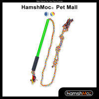 HamshMoc Interactive Dog Tether Lure ของเล่นทนทาน Dog Pole ของเล่น Tug Of War Stick Interactive Teaser Wand การฝึกอบรมอุปกรณ์ออกกำลังกายสำหรับสุนัขกลางแจ้ง