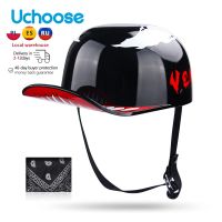 ✜✓♠ 2022 Baseball Cap Helmet Motorcycle Vintage Retro Helmets Summer Open Face Scooter Cruiser Chopper Gangster DS Men Women Kid