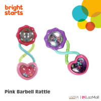 Pink Barbell Rattle