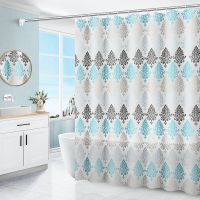 Trees Waterproof Shower Curtains for Bathroom Home Decor Shower Curtains Geometric Pattern PVEA Shower Curtains with 12 hooks