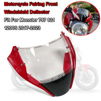 รถจักรยานยนต์ด้านหน้า F Airing กระจกบังลม Visor Viser หน้าจอด้านหน้า D Eflector เหมาะสำหรับ DUCATI Monster 797 821 1200วินาที2014-2023