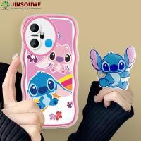 Jinsouwe เคสเคสโทรศัพท์สำหรับ Infinix Smart 5 ,X657 ,Smart 6 ,Smart 6 Plus เคส X6823C สำหรับการ์ตูนเด็กหญิงเด็กชายเย็บเคสป้องกันหยักแบบนิ่ม