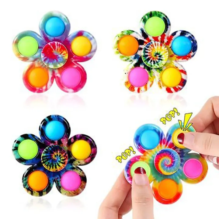 rainbow flower fidget toy