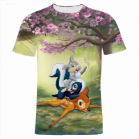 2023 NEW High Quality Cartoon Anime Bambi t Shirt Men Women Summer Fashion t Shirt Streetwear Casual Short Sleeve Tops Tees fashion t-shirt