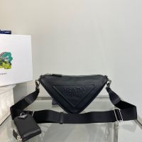 Prada Triangle leather shoulder bag