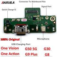 ต้นฉบับสําหรับ Moto G30 G50 5G G8 G9 Plus One Vision / One Action USB Port Connector แท่นชาร์จริบบิ้นชาร์จบอร์ด Flex Cable