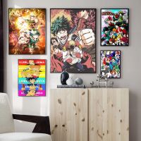 My Hero Academia Anime Canvas Wall Art - HD พิมพ์ภาพ Modular สำหรับตกแต่งบ้านห้องนั่งเล่นและห้องนอน-ไม่รวมกรอบ