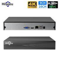 H.265 Hiseeu + กล้องกล้องรักษาความปลอดภัย CCTV IP เครื่องบันทึกเสียงวิดีโอ NVR 32CH 16CH 8MP 4K 5MP 4MP การตรวจจับการเคลื่อนไหวโลหะ