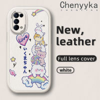 เคส Chenyyyka สำหรับ OPPO Reno 5 Pro 5K 5K 5G Reno 4 Reno 2 Reno 2F Reno 2Z Find X3 Lite เคสหนังสัตว์สีรุ้งลายดีไซน์ใหม่บางนุ่มหนังฝาปิดด้านหลังเลนส์เต็มเคสป้องกันกล้องเคสกันกระแทก