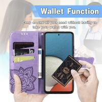 Wholesalewallet ผีเสื้อดอกไม้ซองหนังสำหรับ S amsung g alaxy A03 A04s A12 A13 A23 A52. A71 A72 A73 S22 ultra A53 FE จัดส่งฟรี