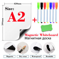 Magnetic WhiteBoard Dry Erase White Boards Fridge Stickers School Writing Drawing Message Board Marker Pens Eraser