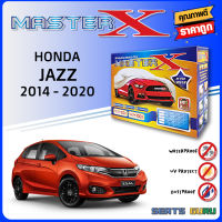 ผ้าคลุมรถ ส่งฟรีHONDA JAZZ 2014-2020ตรงรุ่น กล่อง MASTER-X ผ้า HI-PVC อย่างดีหนาพิเศษ ป้องกันแดด ป้องกันฝน ป้องกันฝุ่น