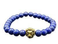 หัวสิงโตพร้อมสร้อยข้อมือลาพิส lion head  with Lapis bracelet.