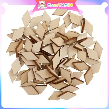 100pcs Wooden Snowflakes Embellishments Cutouts Craft Ornaments Unfinished Wood Snowflake Hanging Ornaments, Men's, Size: One size, Brown