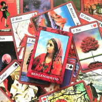 ขายดี: ไพ่ทาโร่ Lenormand Oracle สีแดงเพื่อความบันเทิงโชคชะตาทำนายโชคชะตาสำหรับปาร์ตี้ครอบครัว Oracle เกมการ์ด PDF