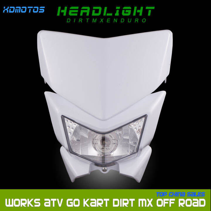 ไฟหน้ารถจักรยานยนต์-fairing-สำหรับ-kawasaki-kmx-kx-klx-klr-kle-zzr-kdx-110-125-140-250-300-450-650-wr-street-bike-motocross