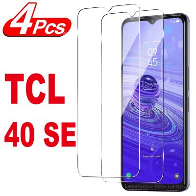 4Pcs HD Tempered Glass For TCL 40SE X XL XE R 403 405 406 408 40X 40XL 40XE 40SE Screen Protector Glass Film