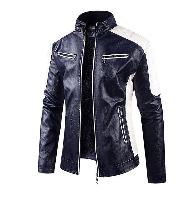 zzooi-autumn-and-winter-leisure-motorcycle-stitching-pu-leather-jacket-mens-fashion-stand-up-collar-retro-warm-pu-leather-jacket
