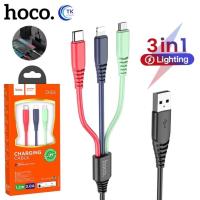 Hoco DU04 สายชาร์จ 3in1 Charging Cable สายชาร์จ 3หัว ความยาว 1.2เมตร