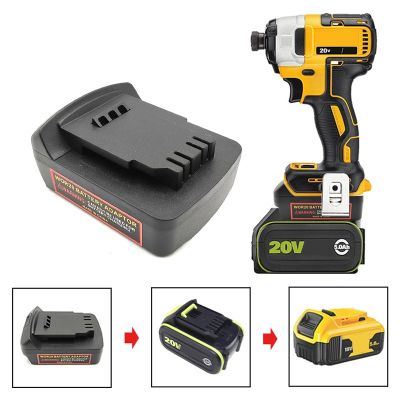 Battery Adapter Converter for Worx 20V 5Pin Battery Convert To for Dewalt 18V 20V Li-ion Battery Replacement for Power Drill Use