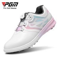 PGM Women Golf Shoes Waterproof Anti-skid Womens Light Weight Soft Breathable Sneakers Ladies Knob Strap Sports Shoes XZ249