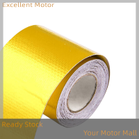 Excellent 1ม้วนกาวสะท้อนแสงสีทองความร้อนสูง SHIELD Wrap TAPE 5M X 5M