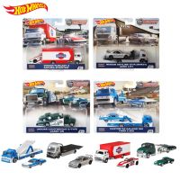 Hotwheels ชุด Team Transport 1/64 (ล้อยาง) (ครบชุด) ลิขสิทธิ์แท้100% ยกชุดมี4แพ็ค มีทั้งหมด8คัน hot wheels hotwheel hot wheel