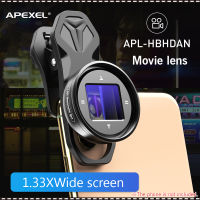 APEXEL APL-HBHDAN 1.33X Anamorphic Lens Movie Lens with High-Definition Multiple Coatings Storage Bag Cleaning Cloth for Smartphone