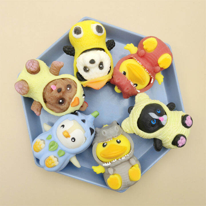 Squishy Karakter Animal Pakai Baju / Squishy Pencet Karakter Hewan Lucu