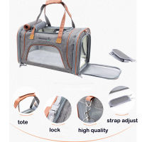 LDLC Cat Carrier Bags Transport Bag With Locking Safety Zippers Portable Breathable Foldable Cator Dog Cat Bag