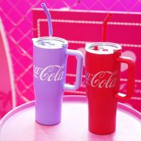 nonoo straw cup Coca-Cola new ice bully insulation cup large capacity with handle fashion coffee cup men and women cup