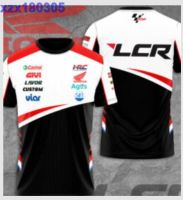 LCR Honda Castrol Team Livi HRC Black White All Over Print 3D T-Shirt