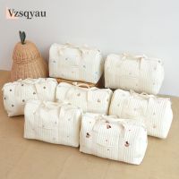 hot！【DT】❈  2023 New Embroidered Cotton-dyed Mummy Newborn Baby Stroller Capacity Hanging Diaper Bebe