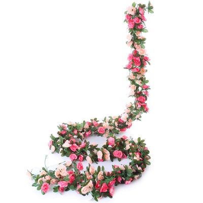 【CC】 New 2.5M Artificial for Wedding Garland Decoration Garden Arch Fake Flowers Vine