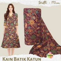 Meter Cotton batik Cloth K54 maroon