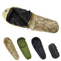 Akmax Army Military Modular Sleeping Bags System, Multi Layered With Bivy Cover For All Season, WoodlandMulticam