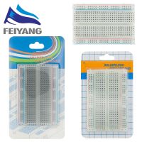 400จุดบัดกรีขนาด8.5ซม. X 5.5ซม. แผงวงจร PCB ขนาดเล็กอเนกประสงค์โพรโทบอร์ดสำหรับใช้ทดลอง DIY แผ่นตัดขนมปังบัสเซอร์กิต