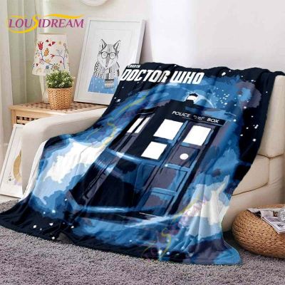 Doctor Who Adventures Flannel Blanket Cartoon Throw Blanket 3D Sci-Fi Series Blanket for Kids Adult Sofa Travel Cover Blanket