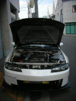 สำหรับ1999-2002นิสสัน SILVIA S15ปกติฝากระโปรง Bonnet เสาก๊าซยกสนับสนุนช็อก D Amper คาร์บอนไฟเบอร์