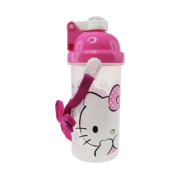 Hello KItty Opps PP Water Bottle With Straw (350ML) | Lazada