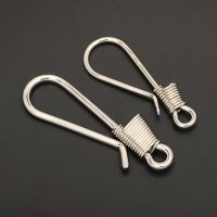 【CW】 1pcs Wire Winding Keychain Plated U Fob Clip 2 sizes Available