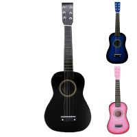 23 inch Black Basswood Acoustic Guitar With Guitar Pick Wire Strings Musical Instruments for Children Kids Gift