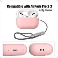 เคสสำหรับ Cover for Airpods 3 2 Pro2 Case, Silicone Protector with Lanyard for A.p.p.l.e. Earbuds