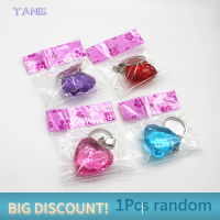 ?【Lowest price】TANG 1/2pcs Heart-shaped CLEAR Key Ring หัวใจที่มีสีสันผู้หญิงเสน่ห์รถกระเป๋าพวงกุญแจ